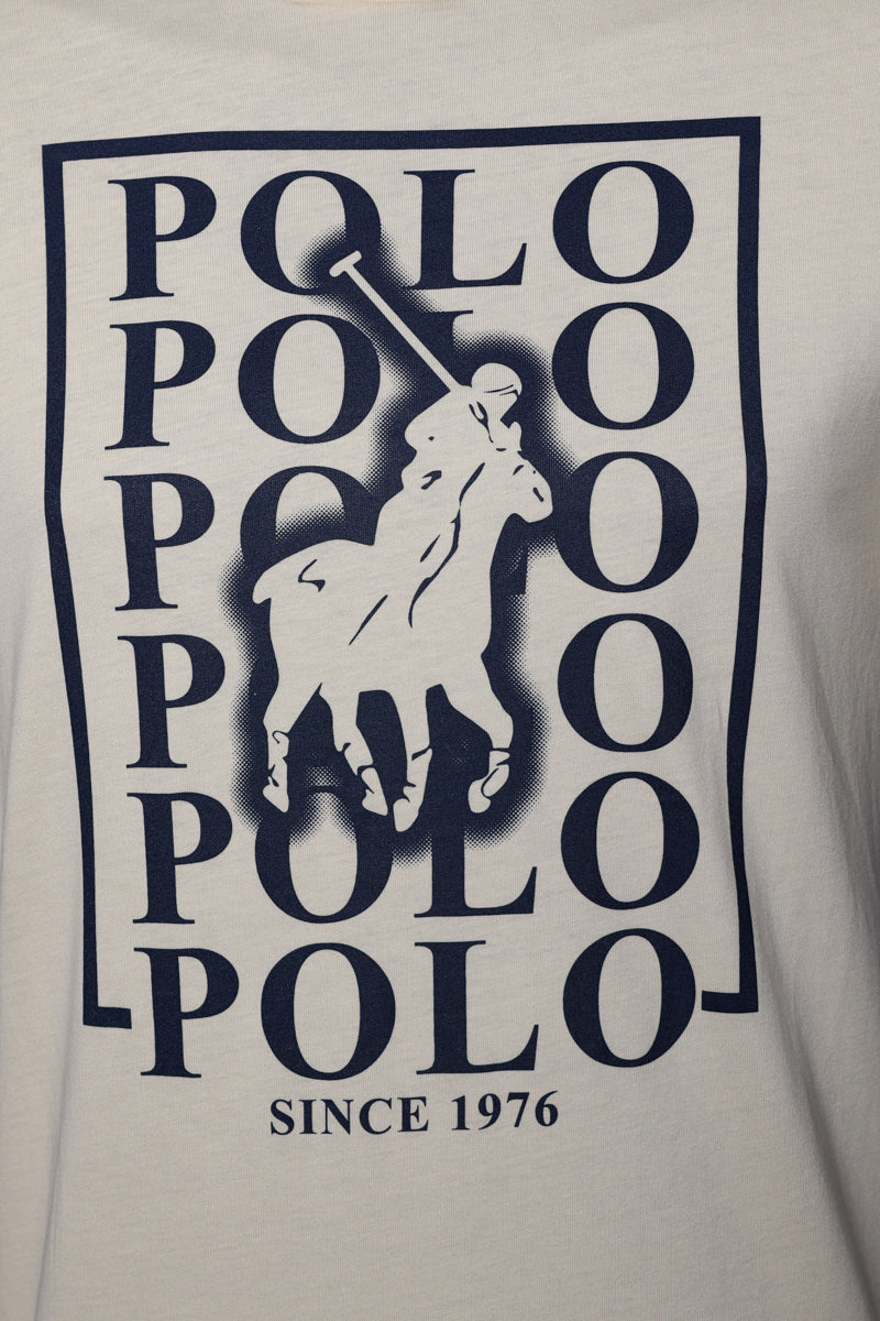 Polo T-Shirt Box Logo Stone